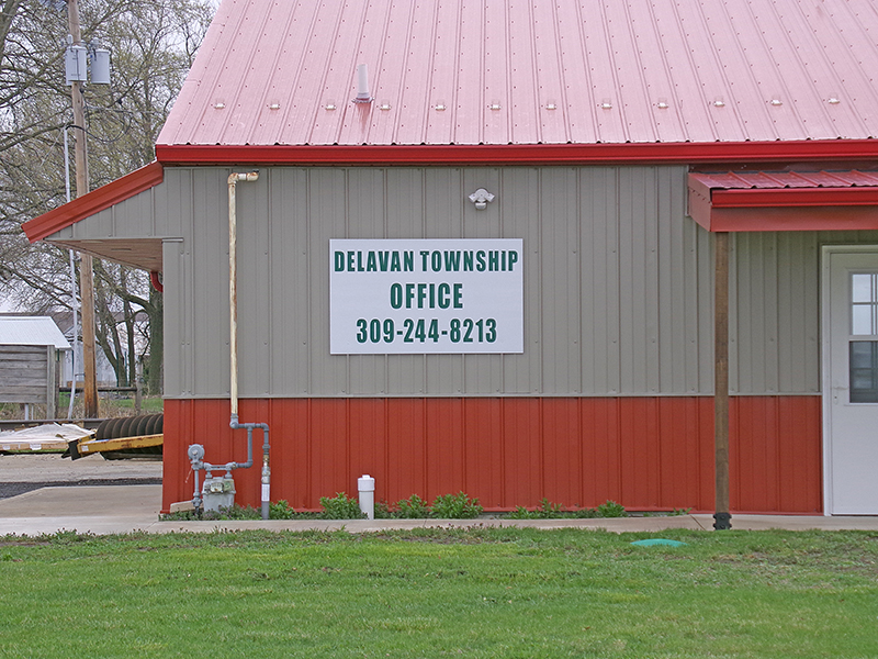 The Delavan Township Office at 1004 W 4th Street.