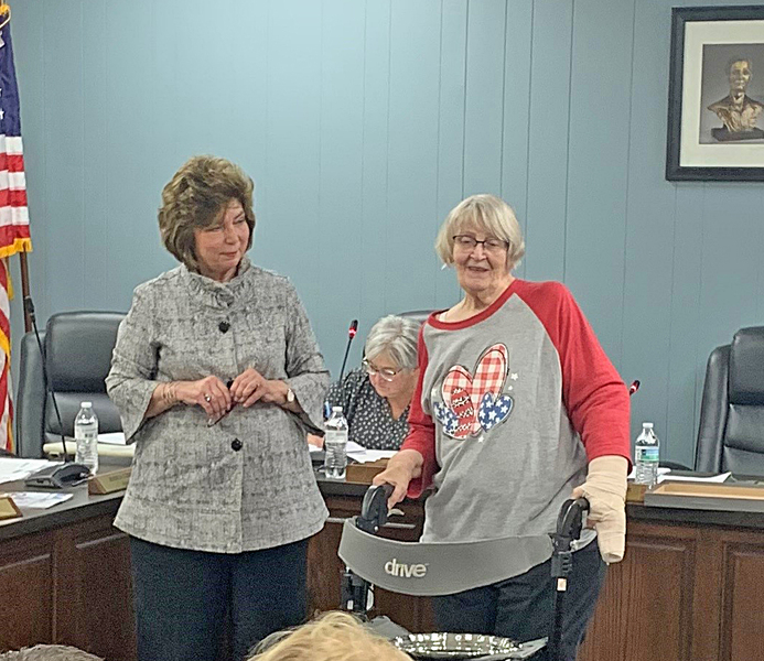 Mayor Skinner and Penny Bright