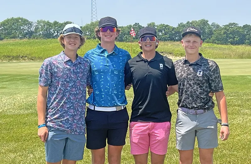 Delavan tournament participants (left to right): Hudson Briggs, Hunter Lusher, Lyndon Miller, and Grady Burrell.