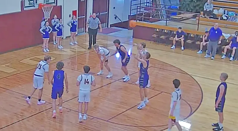 Panthers forward Corie Green (#11) stays cool at the stripe, sinking a free throw to keep momentum rolling in Tuesday’s win over ROWVA-Williamsfield.