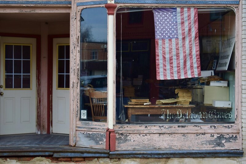 The front facade of the Delavan Times building on Locust Street, a familiar landmark in the heart of downtown, now stands as a quiet reminder of the paper’s 151-year legacy.