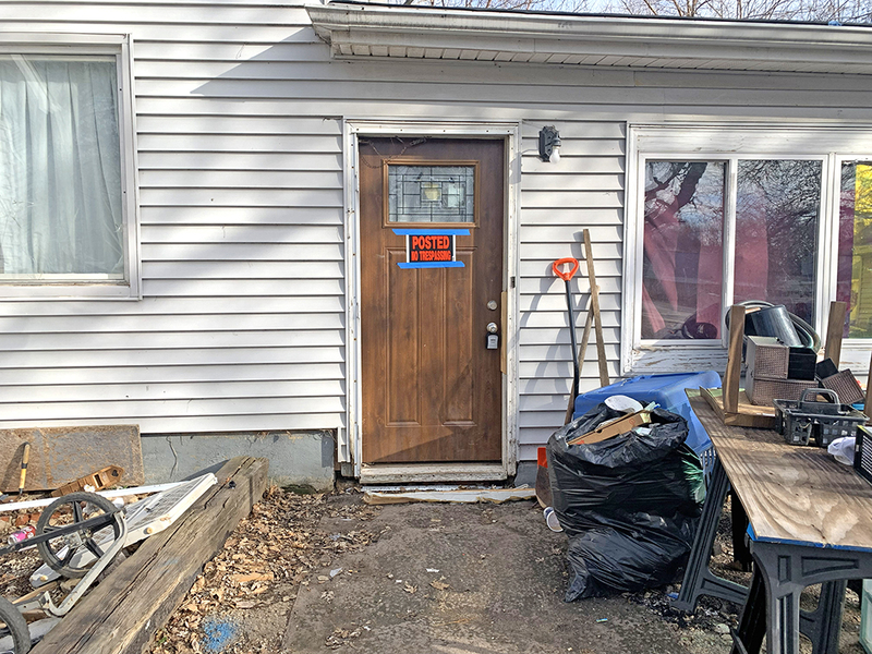 The property at 510 W. 3rd Street was secured and posted with no?trespassing notices after Delavan police removed unlawful occupants under a new state law.