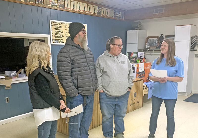 From left: Debbie Woiwode, Mike Whiteman, Tammy Whiteman, and Adele Wheeler.